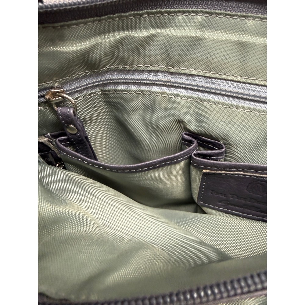 Osgoode Marley Plum Leather Crossbody Bag RFID Multi-Zip Messenger Purple - Picture 15 of 16